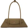 Behno Diana Leather Shoulder Bag In Green
