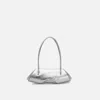 Behno Elizabeth Baguette Mini Metallic Silver