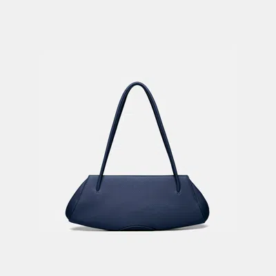 Behno Elizabeth Baguette Pebble Navy