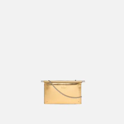 Behno Frida Mini Crossbody Clutch Metallic Gold