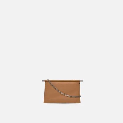 Behno Frida Mini Crossbody Clutch Milled Almond In Brown