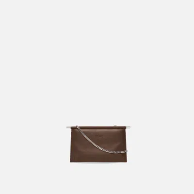 Behno Frida Mini Crossbody Clutch Milled Cacao In Brown