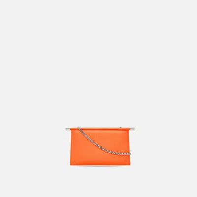 Behno Frida Mini Crossbody Clutch Pebble Saffron In Orange