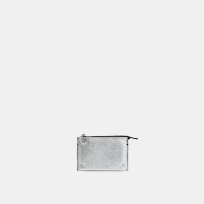 Behno Frida Wallet Metallic Silver In Gray