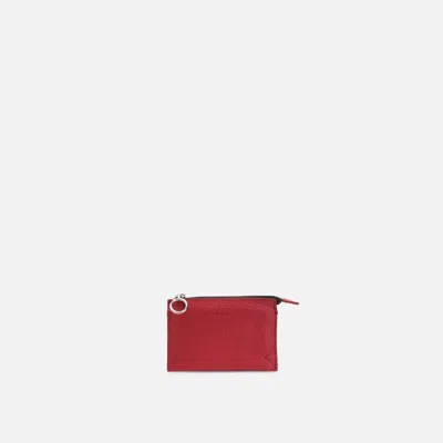 Behno Frida Wallet Pebble Red In Brown