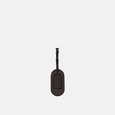 Behno Harlow Luggage Tag Pebble Dark Brown