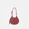 Behno Ina Bag Medium Pebble Pleat Rosewood
