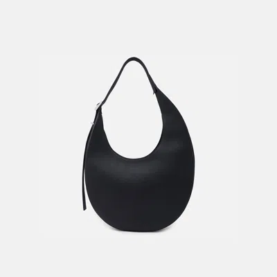 Behno Ina Crescent Bag Large Pebble Black