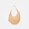 Behno Ina Crescent Bag Large Pebble Peach In Neutral