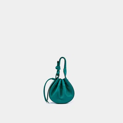 Behno Ina Mini Crossbody Pebble Avocado In Green