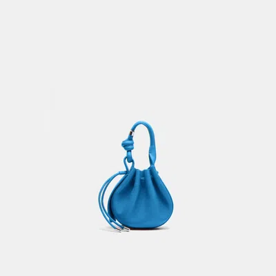 Behno Ina Mini Crossbody Pebble Scuba In Blue