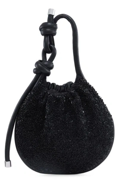 Behno Ina Mini Potli Bag In Black Bead
