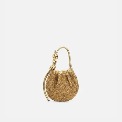 Behno Ina Mini Potli Cut Dana Gold In Brown
