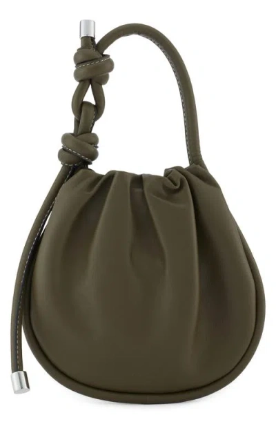 Behno Ina Mini Potli Wave Quilt Bag In Brown