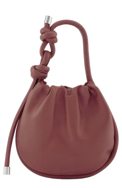Behno Ina Mini Potli Wave Quilt Bag In Brown