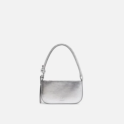 Behno Ina Mini Pouchette Metallic Silver