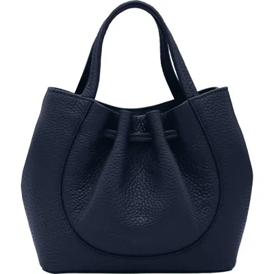 Behno Katrina Mini Leather Tote In Blue