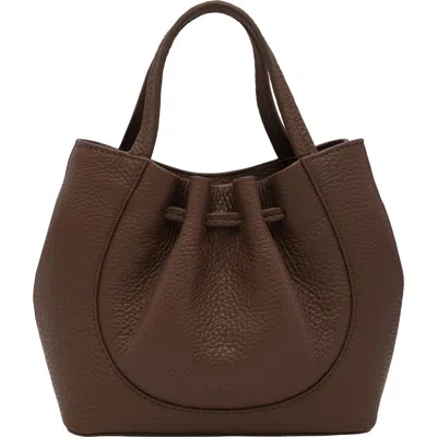 Behno Katrina Mini Leather Tote In Brown