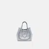 Behno Katrina Mini Tote Metallic Silver