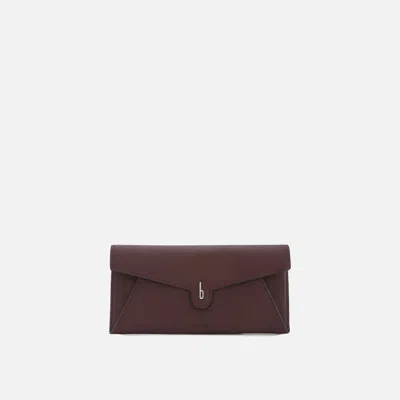 Behno Kim Wallet Pebble Bordeaux In Burgundy