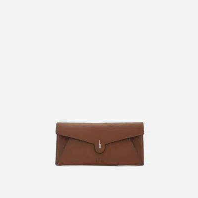 Behno Kim Wallet Pebble Toast In Brown