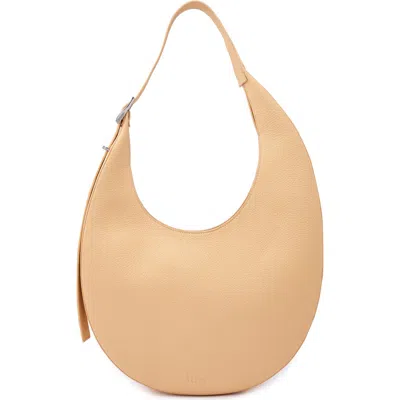 Behno Large Ina Crescent Shoulder Bag In Nude