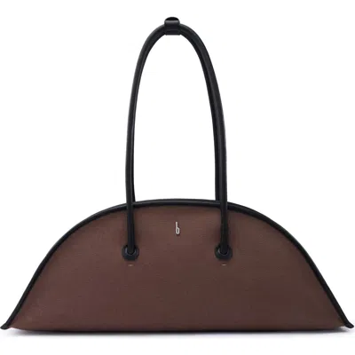 Behno Laverne Canvas Bowler Bag In Brown