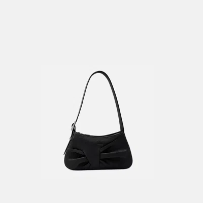Behno Leena Mini Shoulder Draped Nappa Black