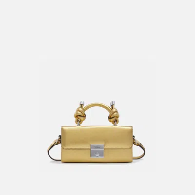 Behno Mary Bag Micro Soft Metallic Gold
