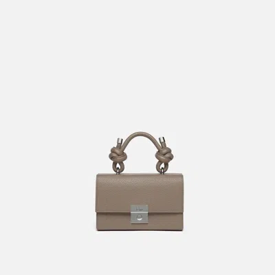 Behno Mary Bag Mini Pebble Taupe In Brown