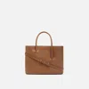 BEHNO MEENA SATCHEL MILLED ALMOND