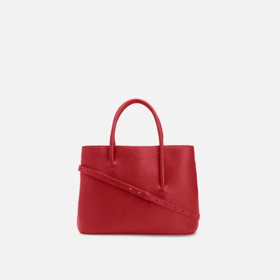 Behno Meena Satchel Pebble Red