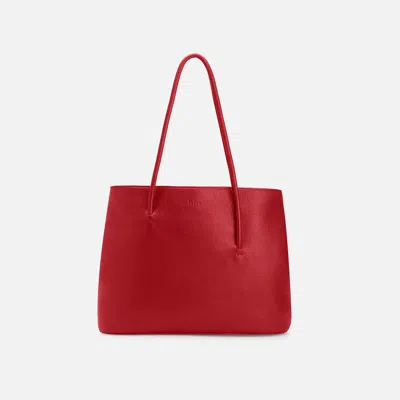 Behno Meena Tote Pebble Red