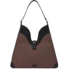Behno Melina Canvas Shoulder Bag In Brown