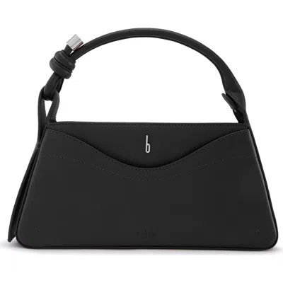 Behno Melina Leather Crossbody Satchel In Black