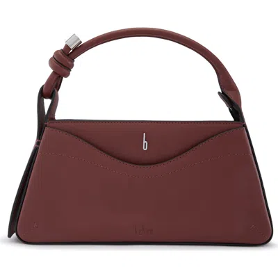 Behno Melina Leather Crossbody Satchel In Burgundy
