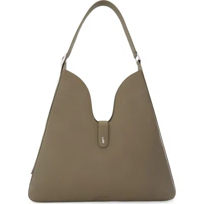 Behno Melina Nappa Leather Shoulder Bag In Brown