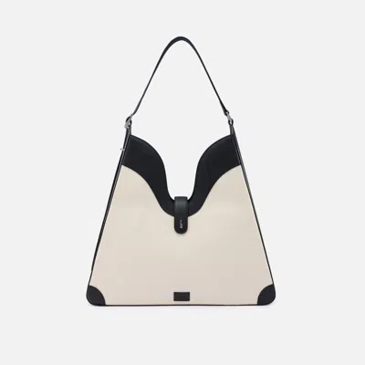 Behno Melina Shoulder Bag Canvas Sand/black