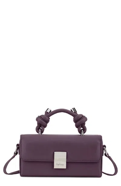Behno Micro Mary Soft Leather Crossbody Bag In Purple