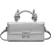 Behno Micro Mary Soft Metallic Leather Crossbody Bag