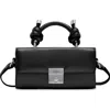 Behno Micro Mary Soft Metallic Leather Crossbody Bag