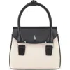 Behno Mini Coco Canvas & Leather Satchel In Multi