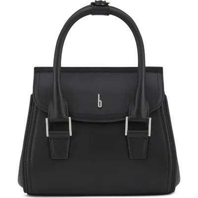 Behno Mini Coco Leather Satchel In Black
