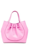 Behno Mini Katrina Saffiano Leather Tote In Pink
