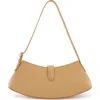 Behno Mini Ruth Pebble Leather Shoulder Bag In Sand