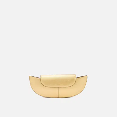 Behno Nadia Clutch Metallic Gold