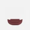 Behno Nadia Clutch Nappa Brick In Burgundy