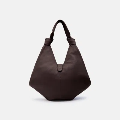 Behno Nelli Hobo Large Pebble Cacao In Brown