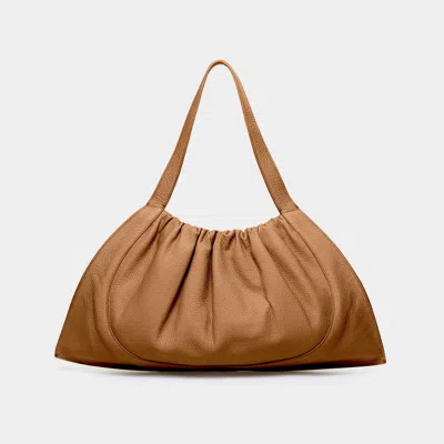 Behno New York Ana Tote Large Pebble Almond In Brown