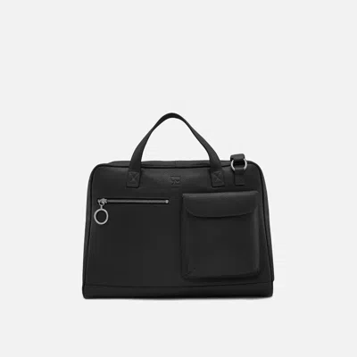 Behno Shiv Messenger Pebble Slate In Black